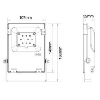 Mi-Light LED Flutlicht, 10W, RGB+CCT, IP65