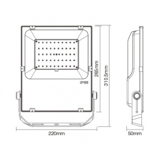 Mi-Light LED Flutlicht, 50W, RGB+CCT, IP65