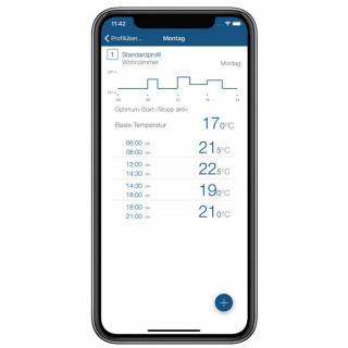 Homematic IP Temperatur- und Luftfeuchtigkeitssensor mit Display, anthrazit